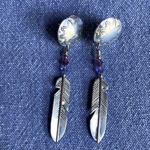 Feather earrings